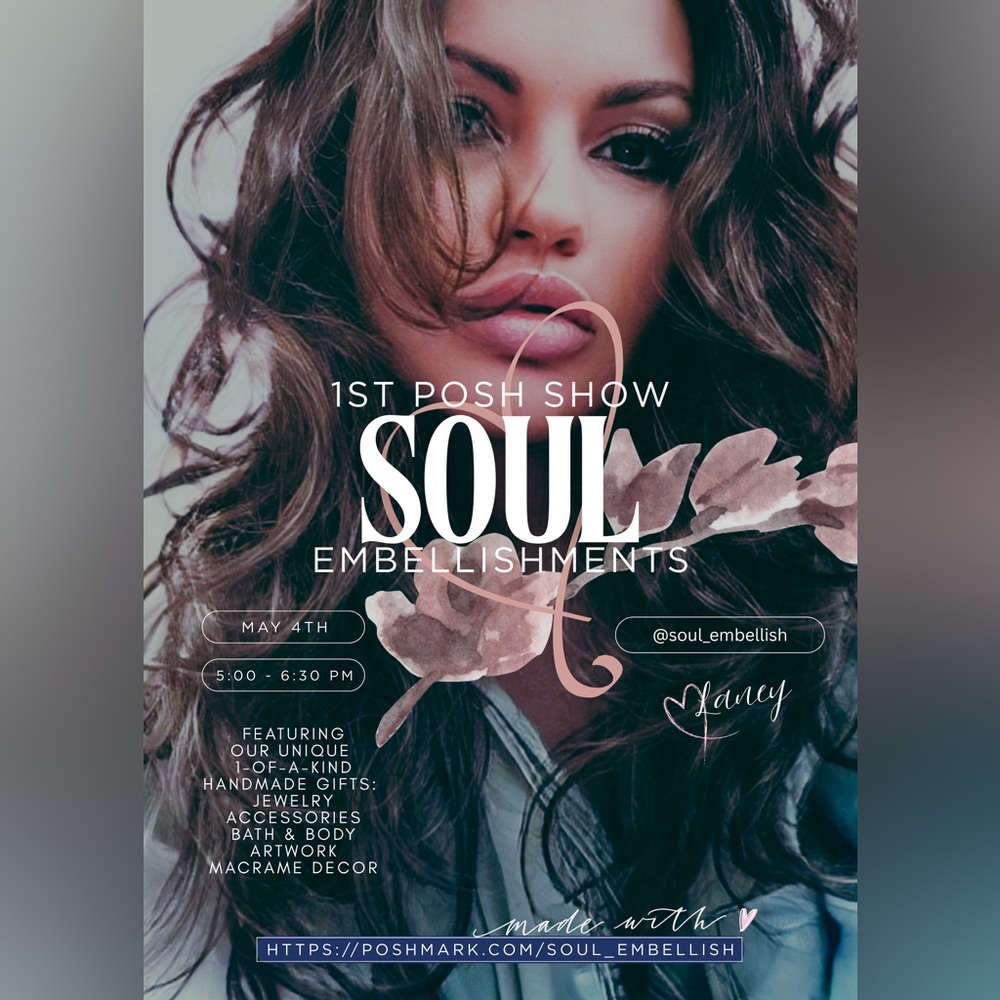 Soul Embellishment’s 1st Ever Posh Show, Join Us Tomorrow Evening 7pm central